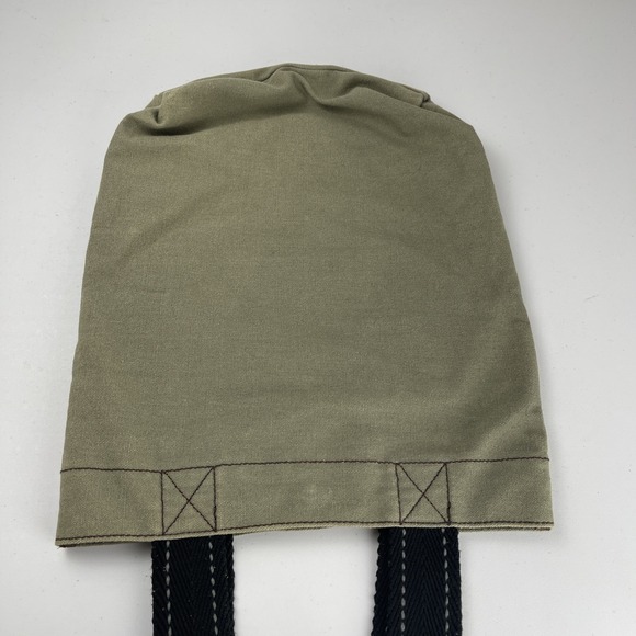 Chala Green Fox Canvas Tote Bag W/ Black Handles Lightly Used - Picture 5 of 16